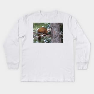 Pine Marten - Algonquin Park Kids Long Sleeve T-Shirt